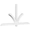 Ekena Millwork Redmond Architectural Grade PVC Gable Bracket, 96"W x 48"H x 4"D x 4"F, 12/12 Pitch GBP096X48X0404RED00 - alternate 1